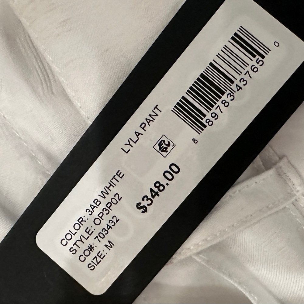 NWT Kobi Halperin Lyla Pant | White (3AB white) | size medium - Picture 4 of 6